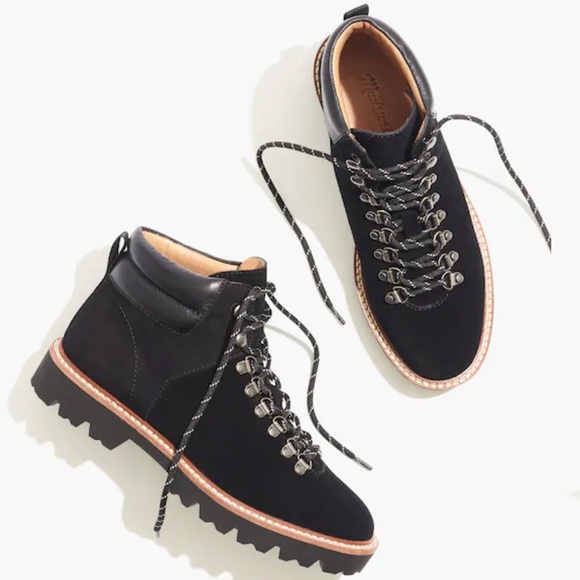Madewell Shoes - Madewell Black Lace Up Boots